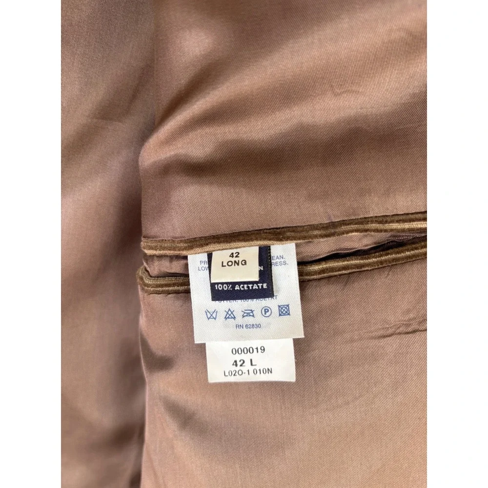 VTG LANDS' END Brown Corduroy Blazer Sport Coat Jacket Men's Office‎ Work 42L